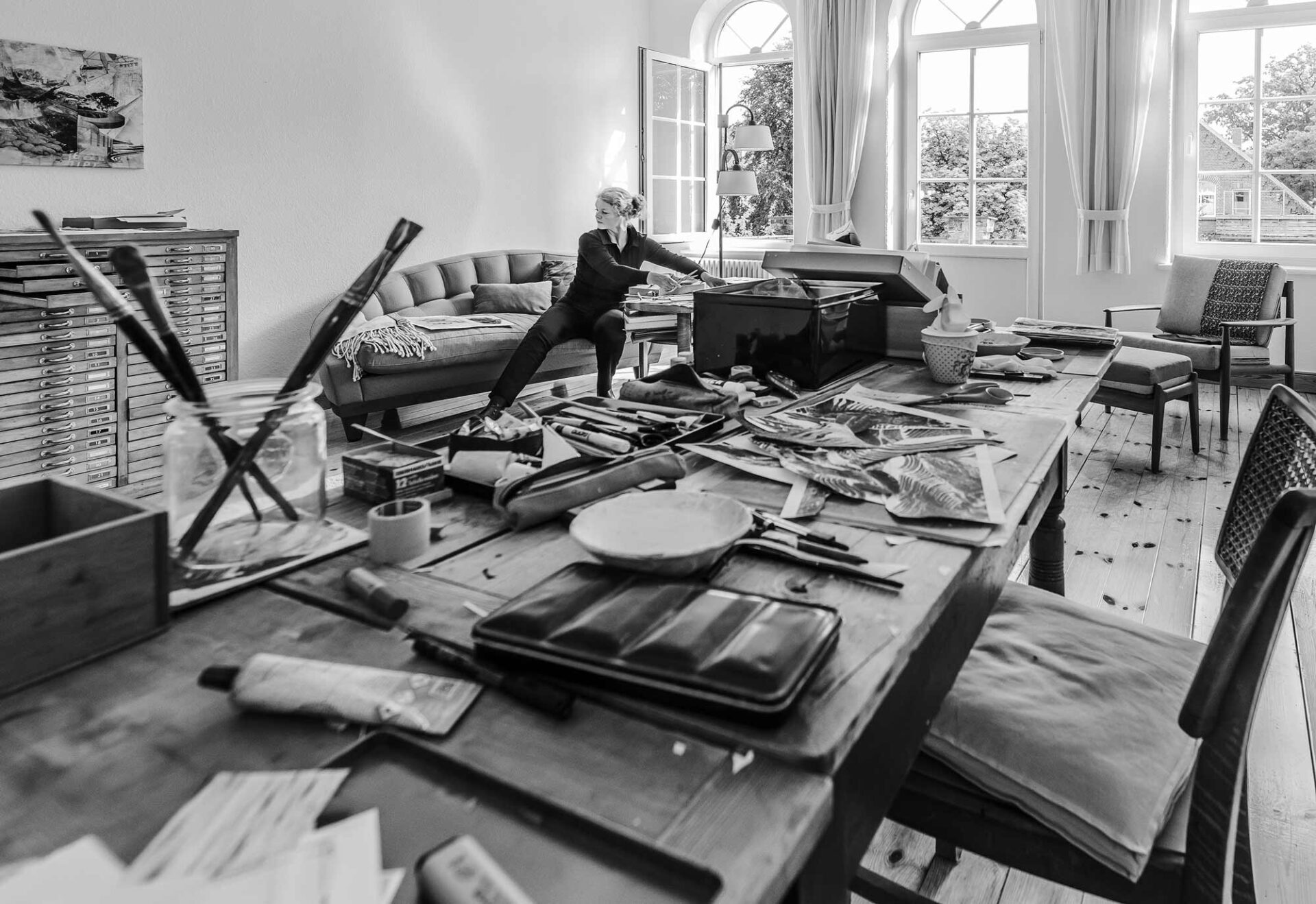 Petra Merz in ihrem Atelier